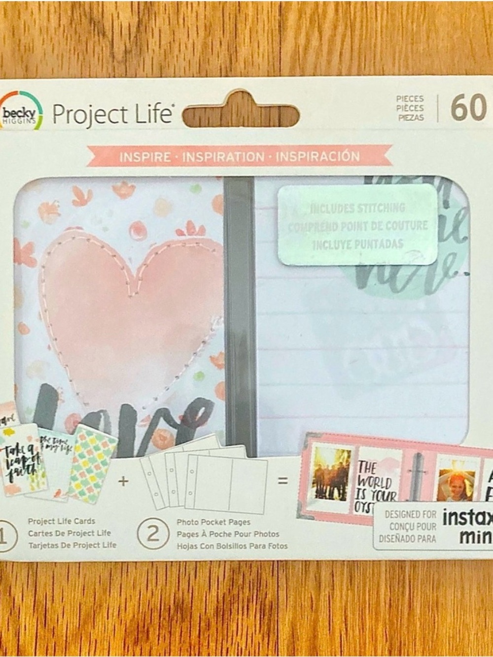 Project Life Becky Higgins Inspire Instax Mini Journaling Cards 60pc New